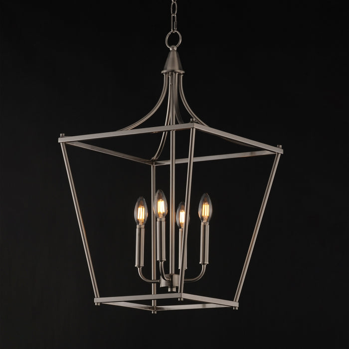 Maxim - 25314SN - Four Light Pendant - Clifton - Satin Nickel