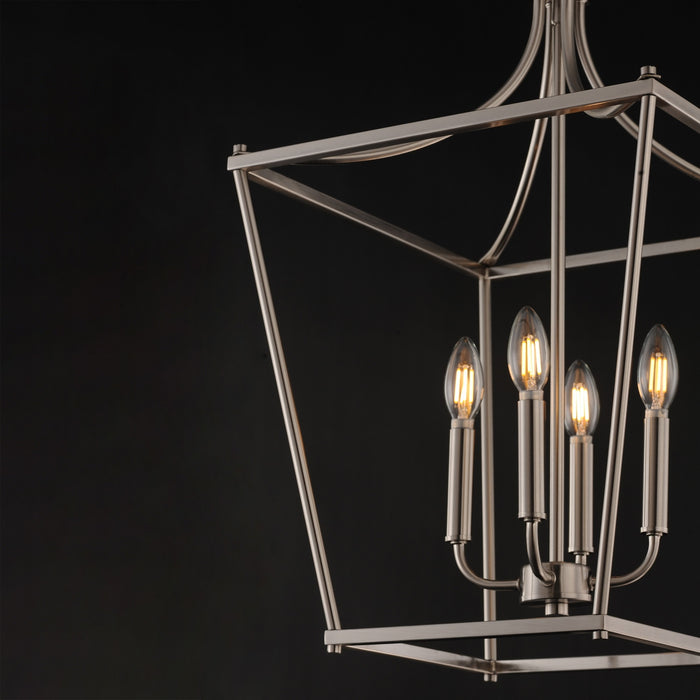 Maxim - 25314SN - Four Light Pendant - Clifton - Satin Nickel