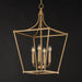 Maxim - 25314NAB - Four Light Pendant - Clifton - Natural Aged Brass