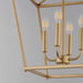 Maxim - 25314NAB - Four Light Pendant - Clifton - Natural Aged Brass