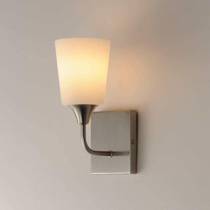 Maxim - 12881SWSN - One Light Wall Sconce - Hudson - Satin Nickel