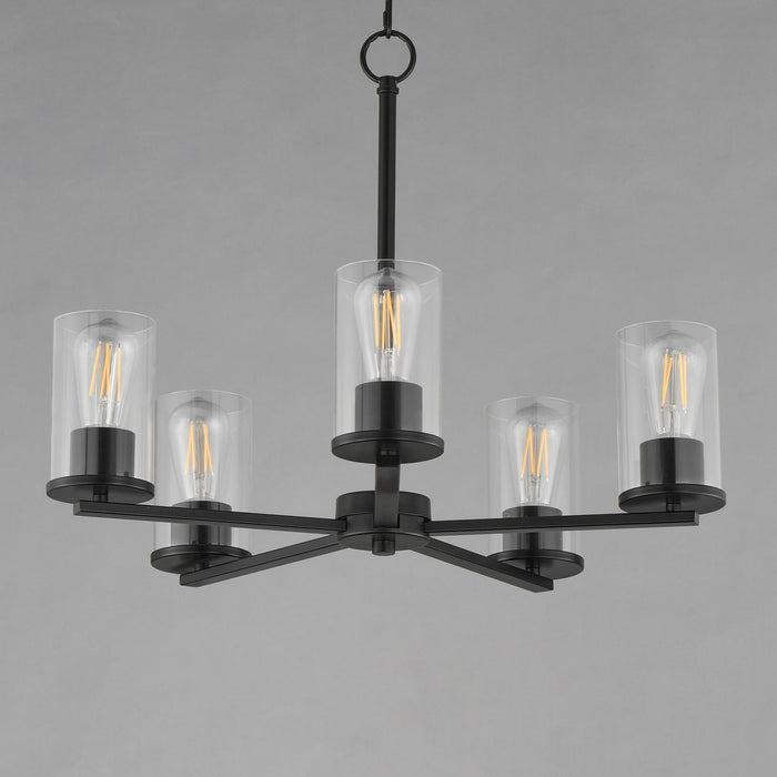 Maxim - 10286CLBK - Five Light Chandelier - Lateral - Black