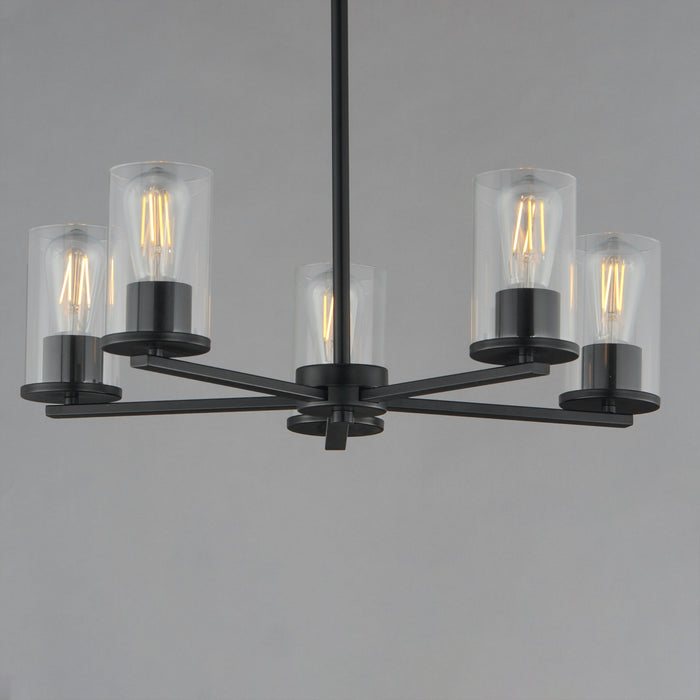 Maxim - 10286CLBK - Five Light Chandelier - Lateral - Black