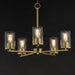 Maxim - 10286CLSBR - Five Light Chandelier - Lateral - Satin Brass