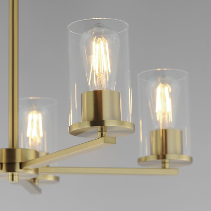 Maxim - 10286CLSBR - Five Light Chandelier - Lateral - Satin Brass