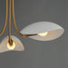 Maxim - 10824WTNAB - Three Light Pendant - Maris - White/Natural Aged Brass