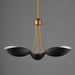 Maxim - 10824BKNAB - Three Light Pendant - Maris - Black / Natural Aged Brass