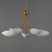 Maxim - 10825WTNAB - Five Light Chandelier - Maris - White/Natural Aged Brass