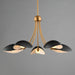 Maxim - 10825BKNAB - Five Light Chandelier - Maris - Black / Natural Aged Brass