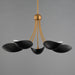 Maxim - 10825BKNAB - Five Light Chandelier - Maris - Black / Natural Aged Brass