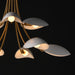 Maxim - 10829WTNAB - Nine Light Chandelier - Maris - White/Natural Aged Brass