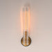 Maxim - 16110CLBKAB - One Light Wall Sconce - Flambeau - Black / Antique Brass