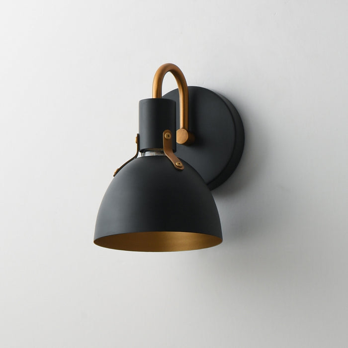 Maxim - 12341BKAB - One Light Wall Sconce - Dusk - Black / Antique Brass