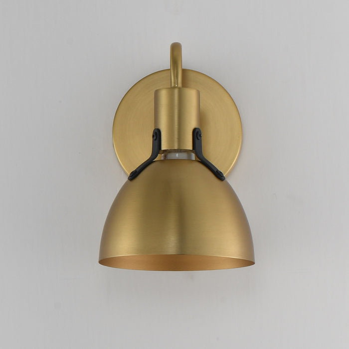 Maxim - 12341SBR - One Light Wall Sconce - Dusk - Satin Brass