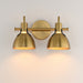 Maxim - 12342SBR - Two Light Wall Sconce - Dusk - Satin Brass