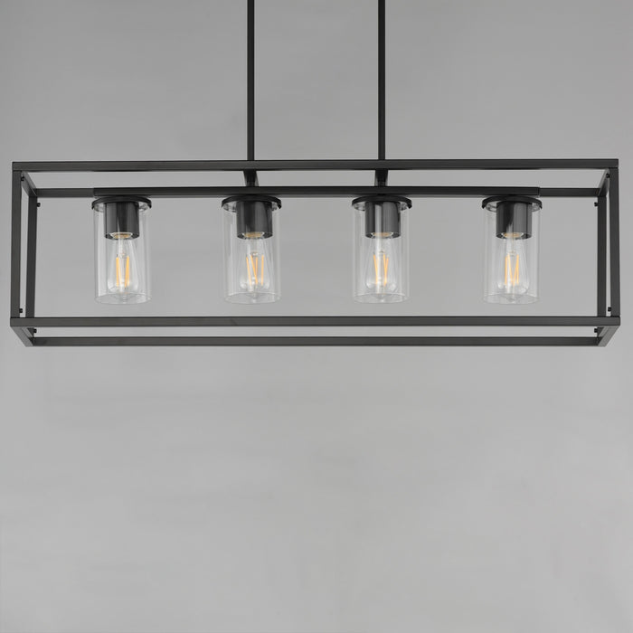 Maxim - 10288CLBK - Four Light Linear Pendant - Lateral - Black