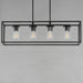 Maxim - 10288CLBK - Four Light Linear Pendant - Lateral - Black