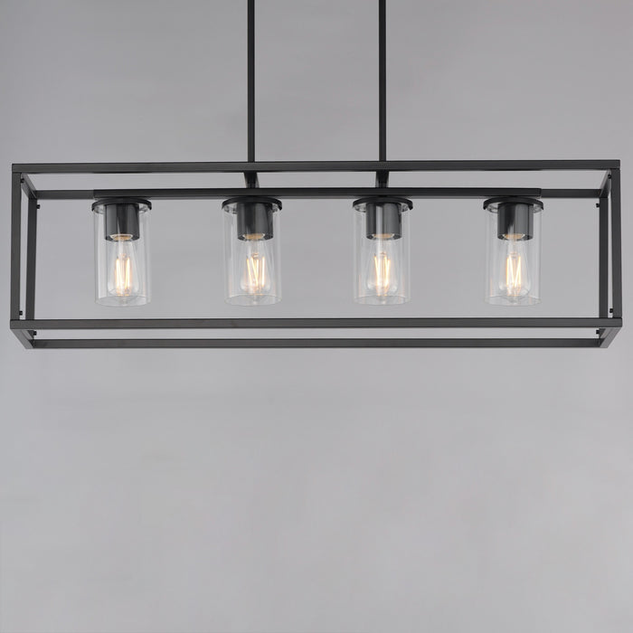 Maxim - 10288CLBK - Four Light Linear Pendant - Lateral - Black