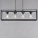 Maxim - 10288CLBK - Four Light Linear Pendant - Lateral - Black
