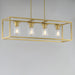 Maxim - 10288CLSBR - Four Light Linear Pendant - Lateral - Satin Brass