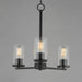 Maxim - 10287CLBK - Three Light Chandelier - Lateral - Black