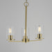 Maxim - 10287CLSBR - Three Light Chandelier - Lateral - Satin Brass
