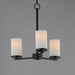 Maxim - 10287SWBK - Three Light Chandelier - Lateral - Black