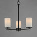 Maxim - 10287SWBK - Three Light Chandelier - Lateral - Black
