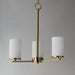Maxim - 10287SWSBR - Three Light Chandelier - Lateral - Satin Brass