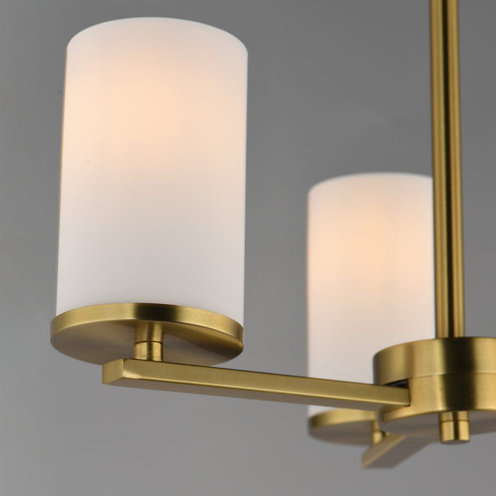 Maxim - 10287SWSBR - Three Light Chandelier - Lateral - Satin Brass