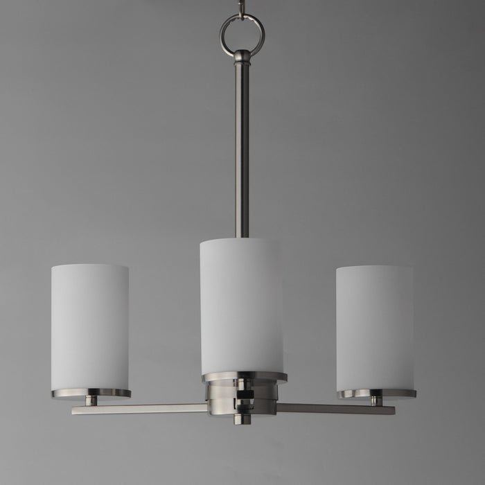 Maxim - 10287SWSN - Three Light Chandelier - Lateral - Satin Nickel