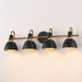 Maxim - 12344BKAB - Four Light Wall Sconce - Dusk - Black / Antique Brass