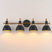 Maxim - 12344BKAB - Four Light Wall Sconce - Dusk - Black / Antique Brass