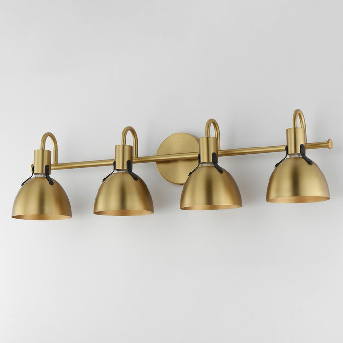 Maxim - 12344SBR - Four Light Wall Sconce - Dusk - Satin Brass