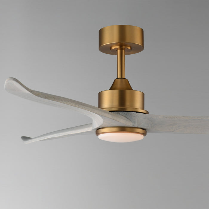 Maxim - 88831WTNABWWT - 52" Ceiling Fan - Woodwind - Natural Aged Brass
