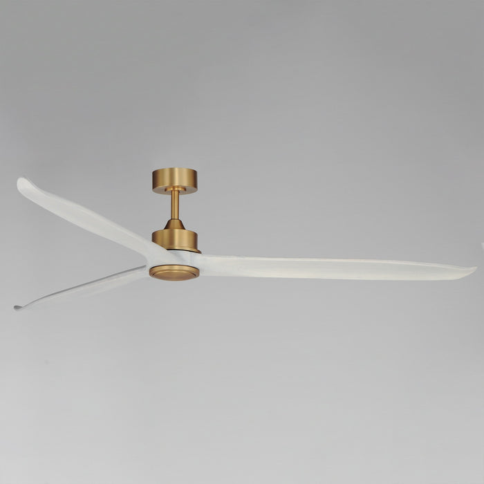 Maxim - 88834WTNABWWT - 80" Ceiling Fan - Woodwind - Natural Aged Brass