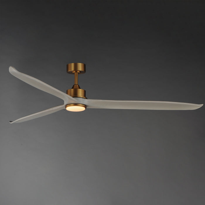 Maxim - 88834WTNABWWT - 80" Ceiling Fan - Woodwind - Natural Aged Brass