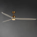 Maxim - 88834WTNABWWT - 80" Ceiling Fan - Woodwind - Natural Aged Brass