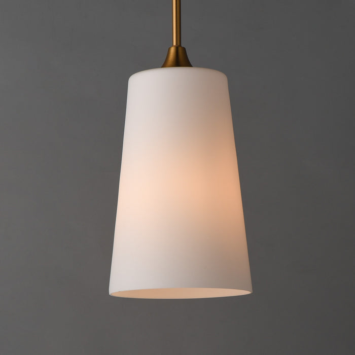 Maxim - 12886SWNAB - One Light Pendant - Hudson - Natural Aged Brass