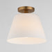 Maxim - 12880SWNAB - One Light Semi-Flush Mount/Pendant - Hudson - Natural Aged Brass