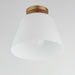 Maxim - 12880SWNAB - One Light Semi-Flush Mount/Pendant - Hudson - Natural Aged Brass