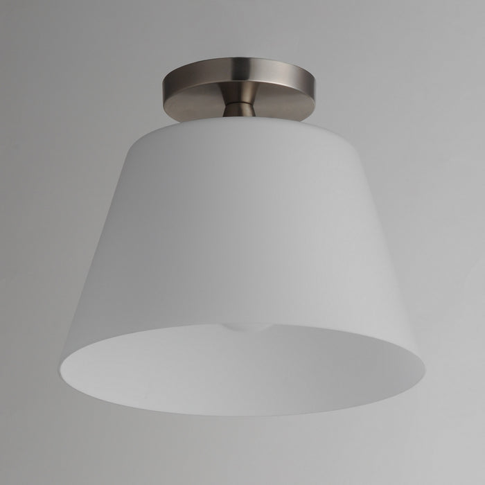 Maxim - 12880SWSN - One Light Semi-Flush Mount/Pendant - Hudson - Satin Nickel