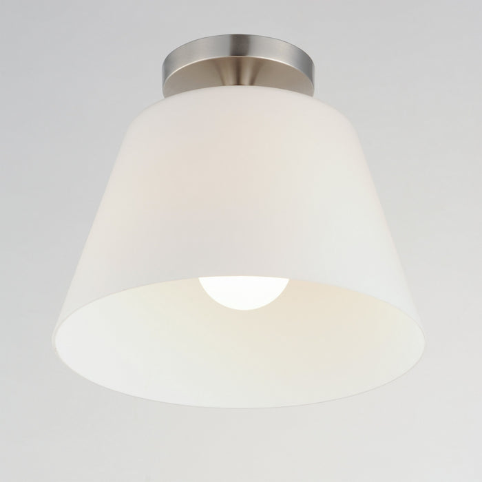 Maxim - 12880SWSN - One Light Semi-Flush Mount/Pendant - Hudson - Satin Nickel