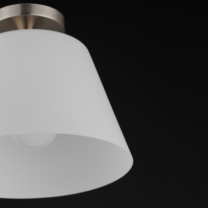 Maxim - 12880SWSN - One Light Semi-Flush Mount/Pendant - Hudson - Satin Nickel