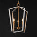 Maxim - 28613WTNAB - Three Light Pendant - Melrose - White/Natural Aged Brass