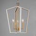 Maxim - 28613WTNAB - Three Light Pendant - Melrose - White/Natural Aged Brass