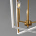 Maxim - 28613WTNAB - Three Light Pendant - Melrose - White/Natural Aged Brass