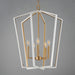 Maxim - 28615WTNAB - Five Light Pendant - Melrose - White/Natural Aged Brass