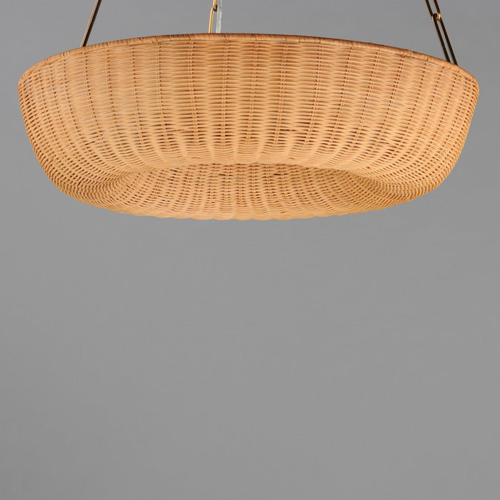 Maxim - 14312NANAB - Three Light Pendant - Bower - Natural Aged Brass