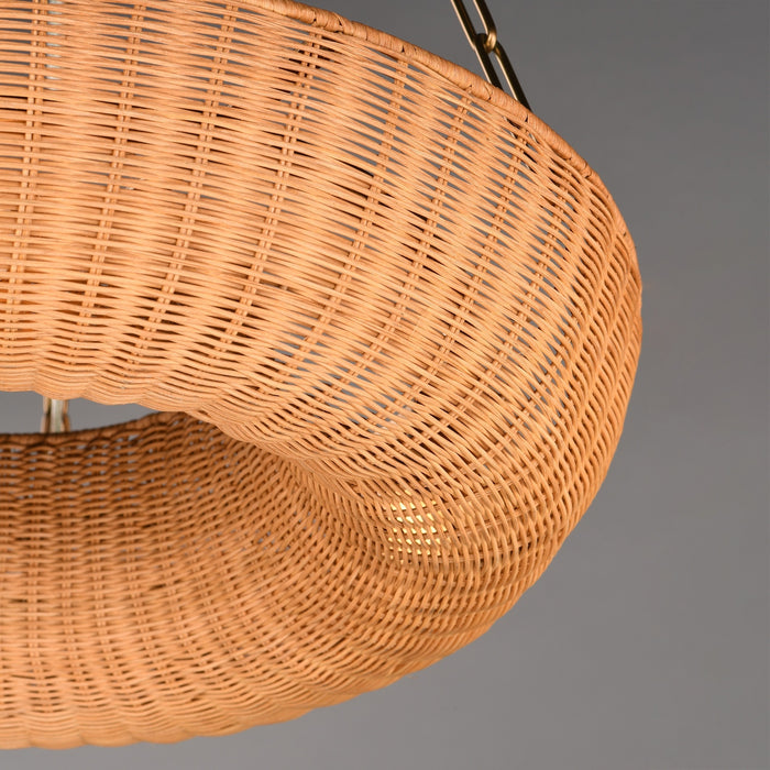 Maxim - 14313NANAB - Five Light Pendant - Bower - Natural Aged Brass